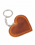 DEFF Design Premium Deri Kalp Anahtarlık
