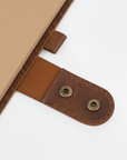 DEFF Design Premium Deri Çıtçıtlı A5 Defter Kılıfı