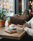 DEFF Design Premium Deri Fermuarlı Neseser