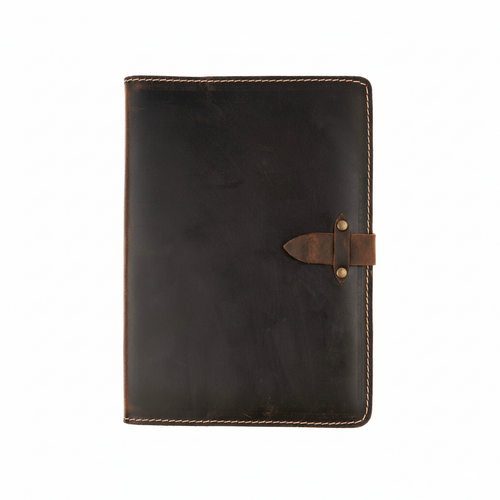 DEFF Design Premium Deri Tokalı Organizer / A5 Defter Kılıfı