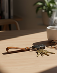 DEFF Design Premium Deri Minimalist Anahtarlık