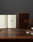 DEFF Design Premium Deri Çıtçıtlı A5 Defter Kılıfı