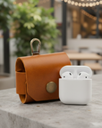 DEFF Design Premium Deri Kancalı Airpods Kılıfı