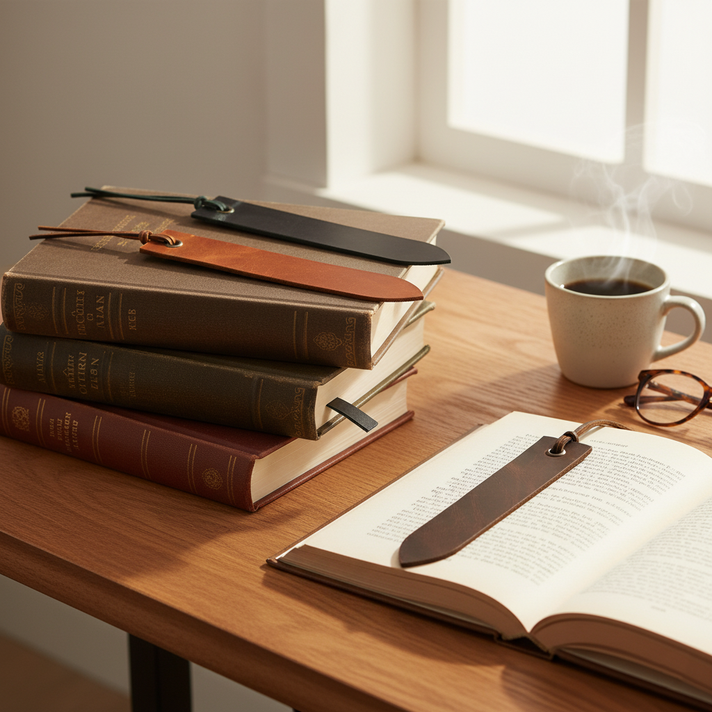 DEFF Design Premium Deri Kitap Ayracı