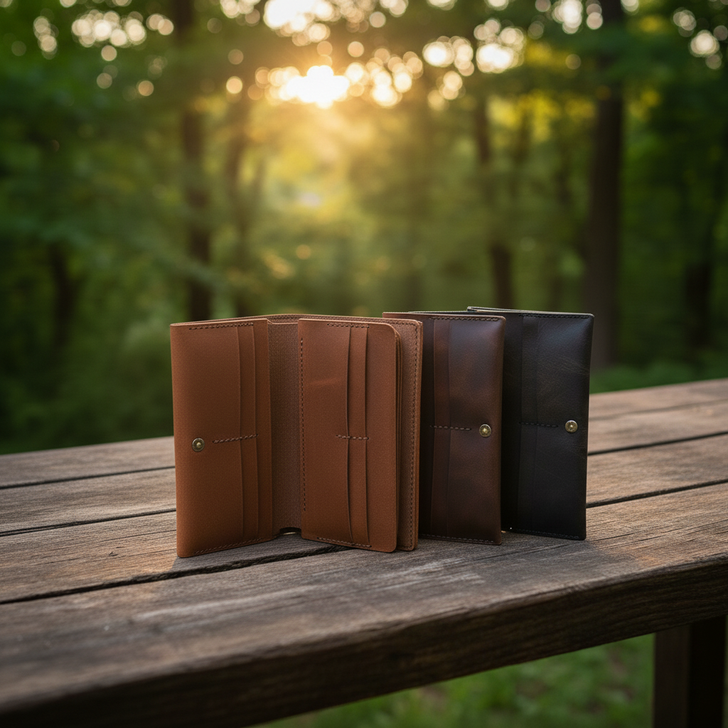 DEFF Design Premium Deri Uzun Çıtçıtlı Cüzdan