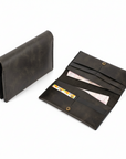DEFF Design Premium Deri Uzun Çıtçıtlı Cüzdan