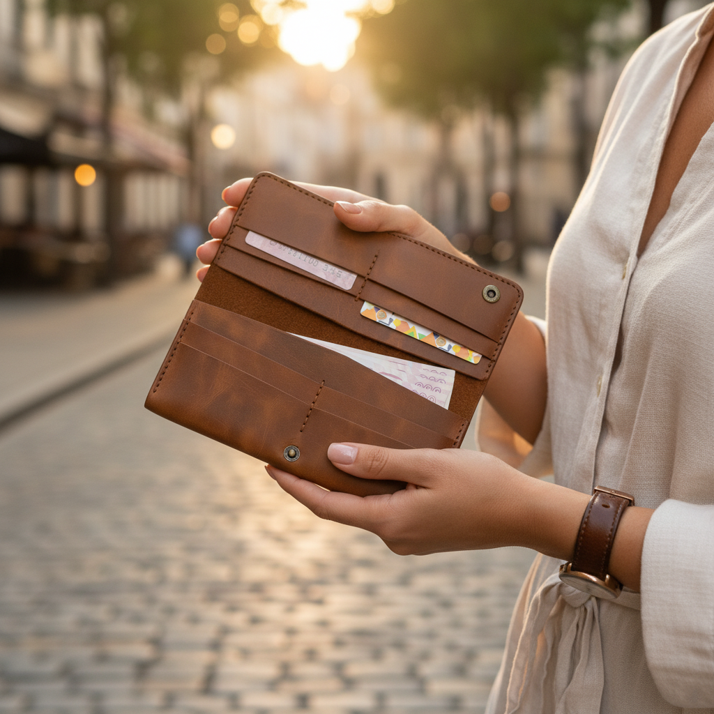 DEFF Design Premium Deri Uzun Çıtçıtlı Cüzdan