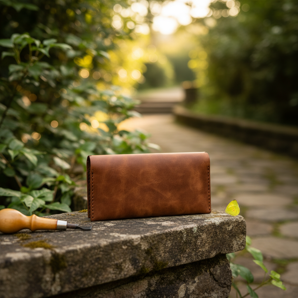 DEFF Design Premium Deri Uzun Çıtçıtlı Cüzdan