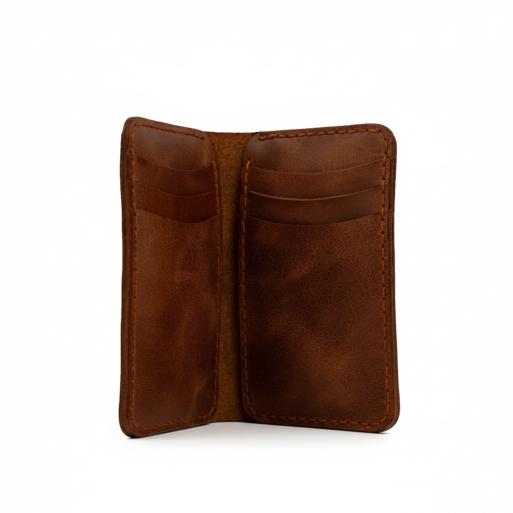 DEFF Design Premium Deri Dikey Cüzdan