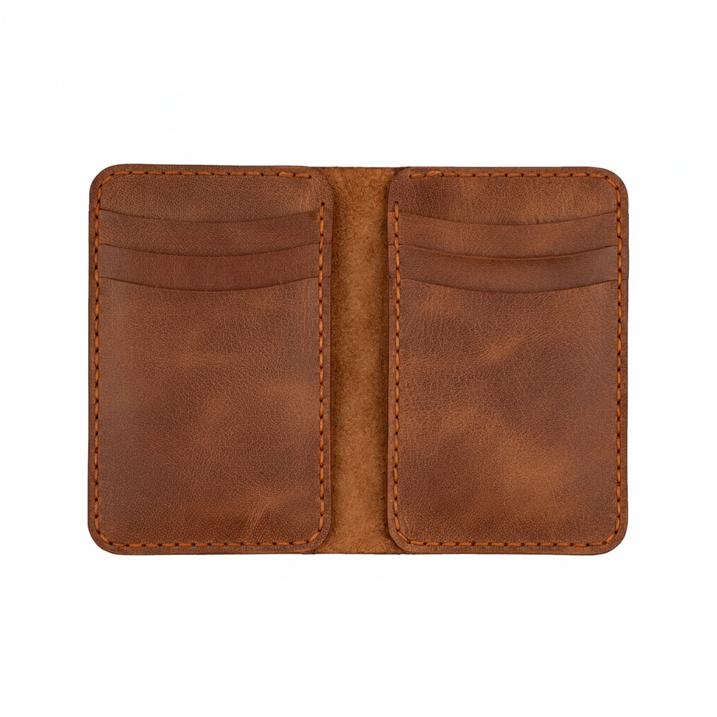 DEFF Design Premium Deri Dikey Cüzdan