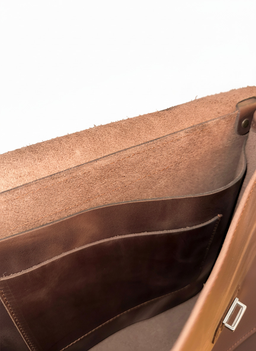 DEFF Design Premium Deri Evrak ve Laptop Çantası