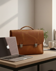 DEFF Design Premium Deri Evrak ve Laptop Çantası