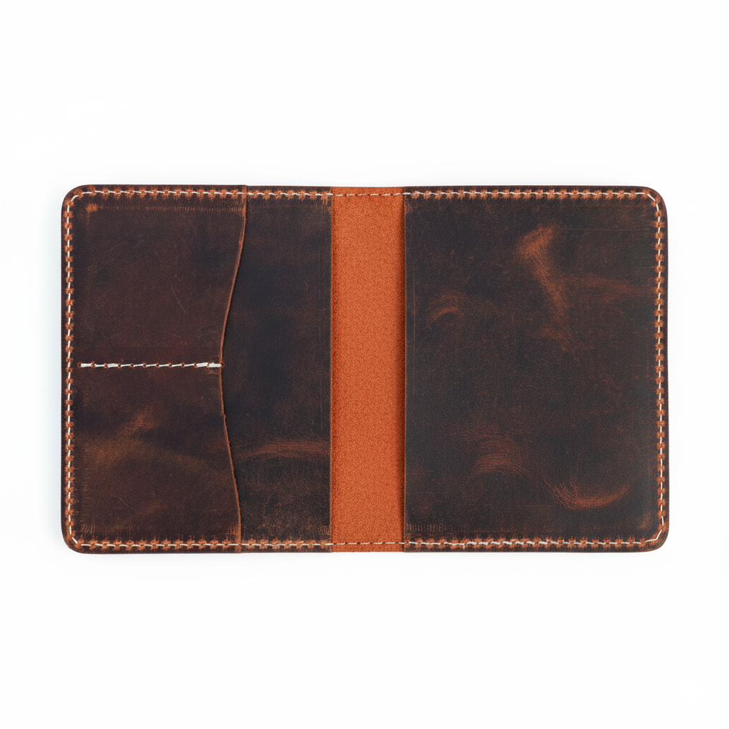 DEFF Design Premium Deri Pasaport Kılıfı