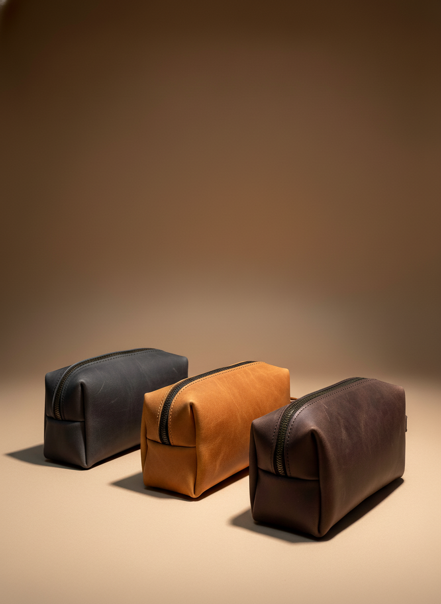 DEFF Design Premium Deri Dopp Kit