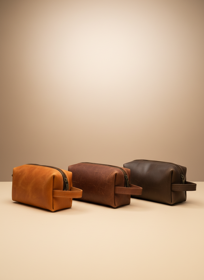 DEFF Design Premium Deri Dopp Kit