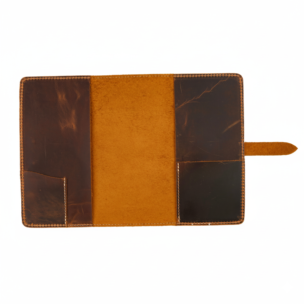 DEFF Design Premium Deri Tokalı Organizer / A5 Defter Kılıfı