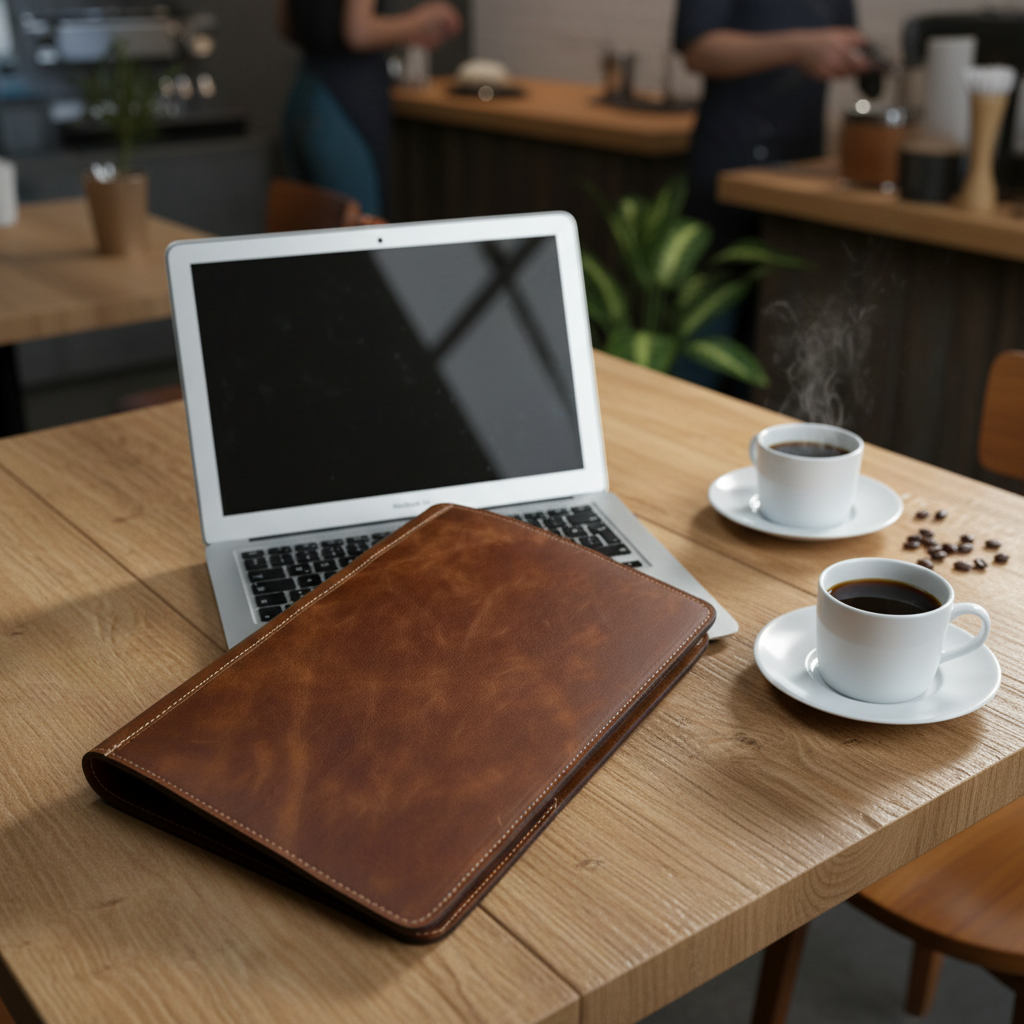 DEFF Design Premium Deri Klipsli Evrak Dosyası / Sekreterlik / Notluk