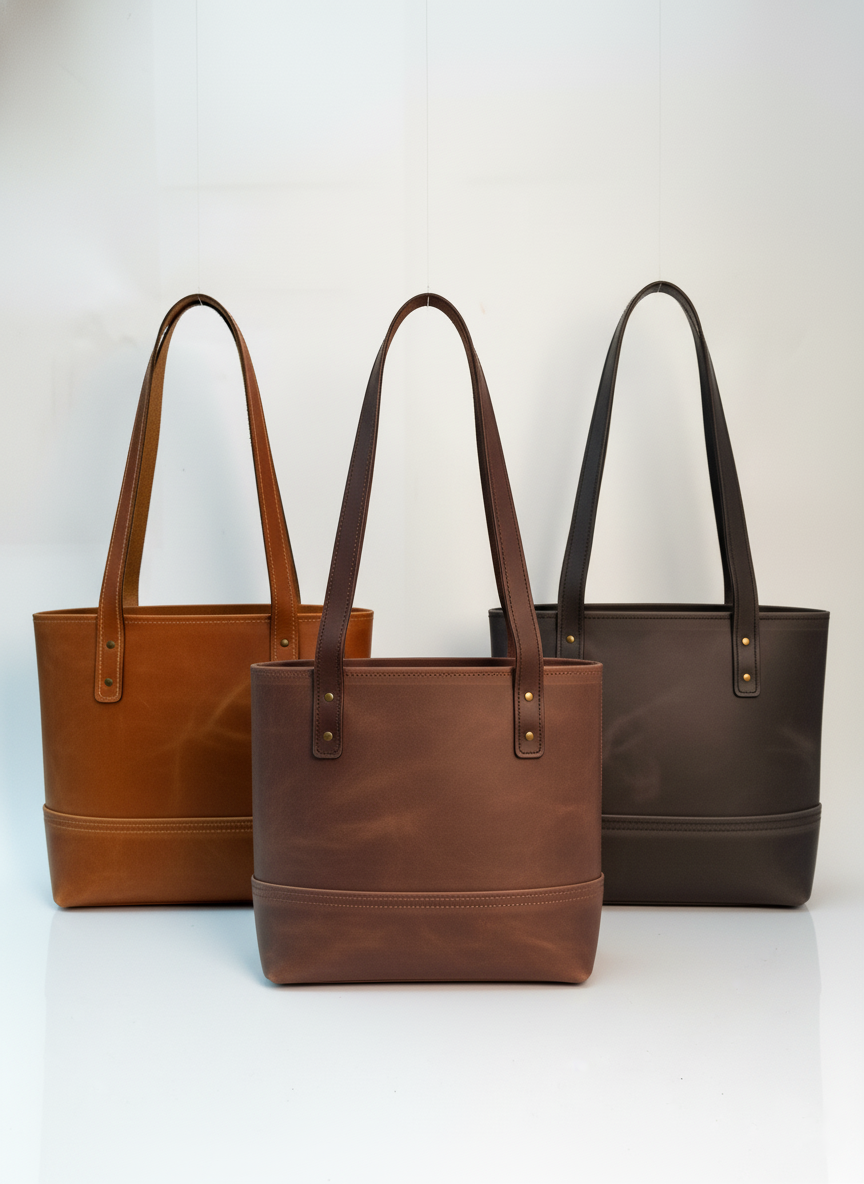 DEFF Design Premium Deri Tote Omuz Çantası