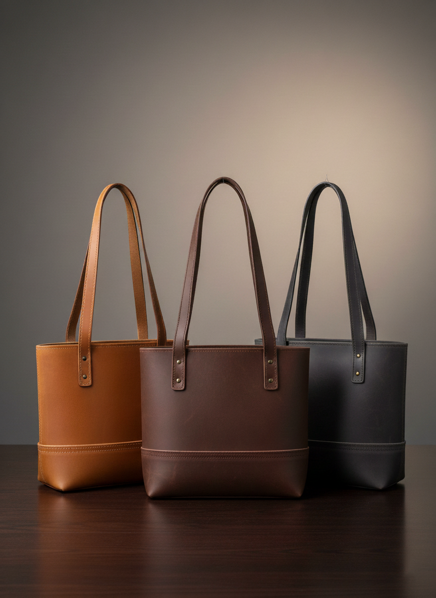 DEFF Design Premium Deri Tote Omuz Çantası