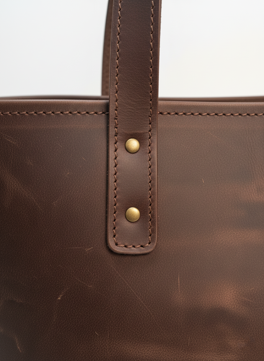 DEFF Design Premium Deri Tote Omuz Çantası