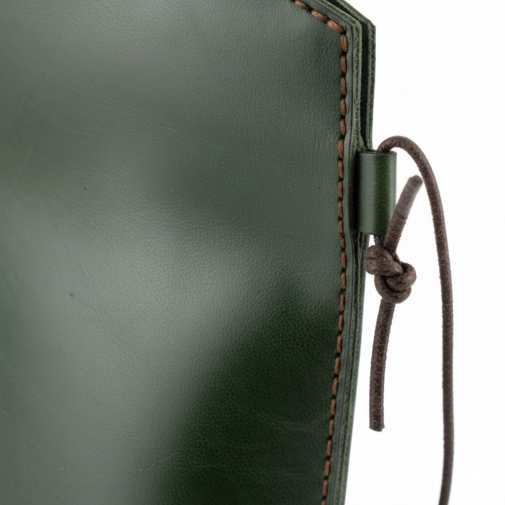 DEFF Design Premium Deri Boyun Askılı Telefon Çantası