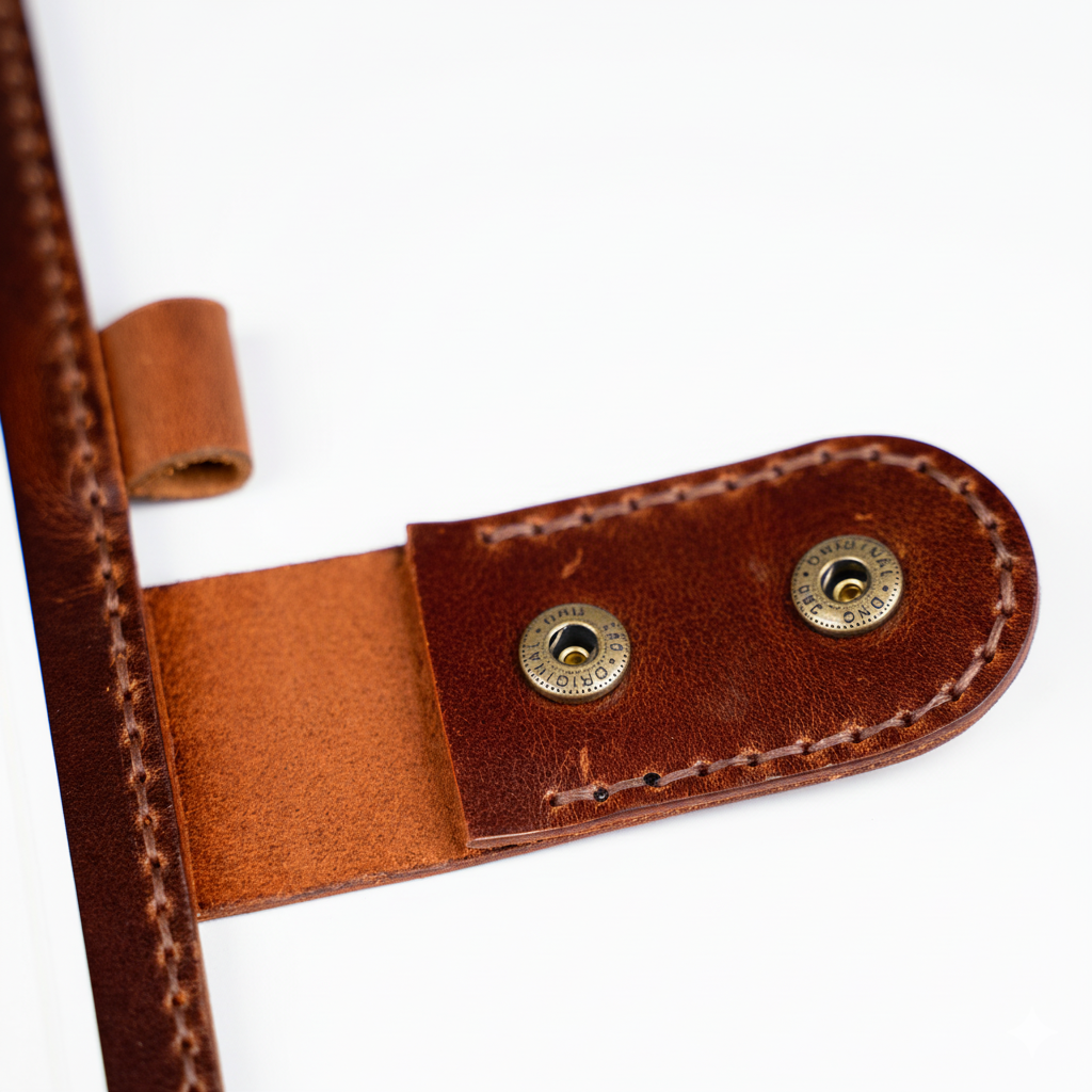 DEFF Design Premium Deri Çıtçıtlı A5 Defter Kılıfı