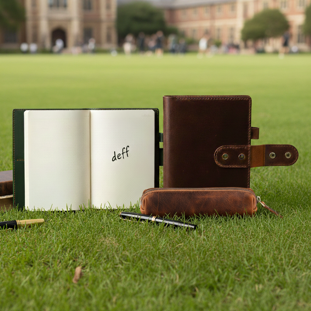 DEFF Design Premium Deri Çıtçıtlı A5 Defter Kılıfı